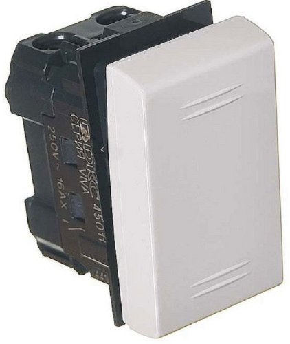 Выключатель для кабель-канала DKS Viva 1-кл. 1 мод. белый картинка